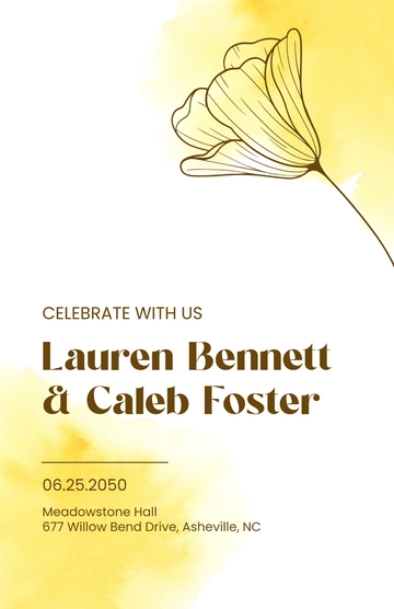 Free Celebration Wedding Poster Template to Edit Online