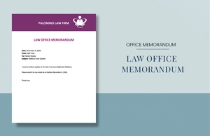 Law Office Memo Template