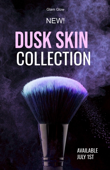 Free Makeup Launch Poster Template to Edit Online