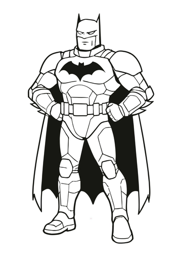 Free Batman Illustration Template to Edit Online