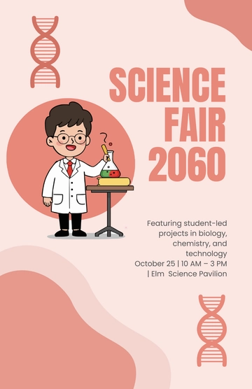 Free Informative Science Fair Poster Template to Edit Online