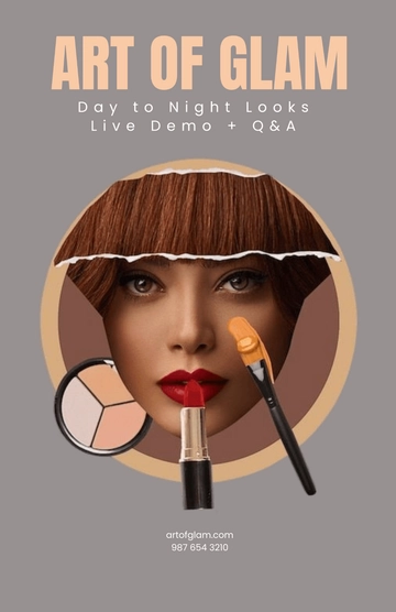 Free Makeup Tutorial Template to Edit Online