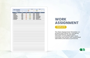 Work Assignment Template