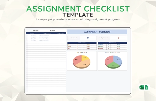 Assignment Checklist Template