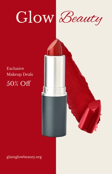 Free Beauty Makeup Poster Design to Edit Online