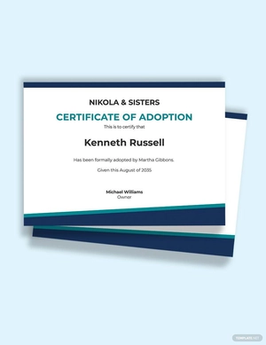 Post Adoption Birth Certificate Template
