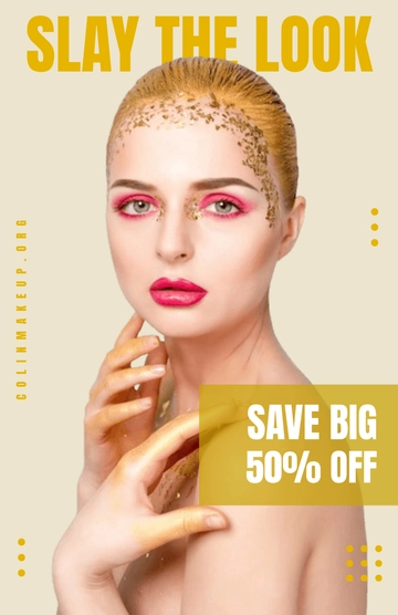 Free Fashion Makeup Poster to Edit Online