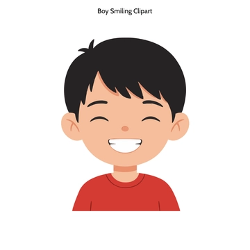 Free Boy Smiling Clipart to Edit Online