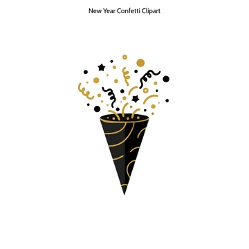 Free New Year Confetti Clipart to Edit Online