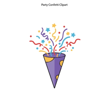 Free Party Confetti Clipart to Edit Online