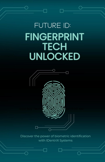 Free Fingerprint Technology Poster Template to Edit Online