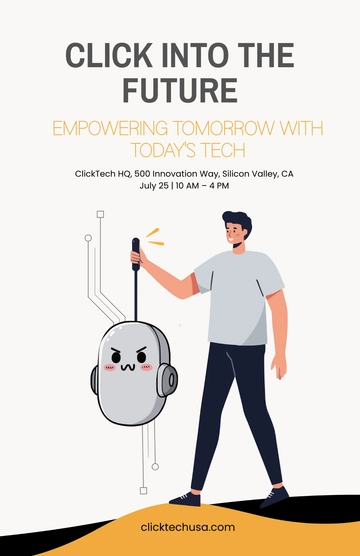 Free Click Technology Poster Template to Edit Online