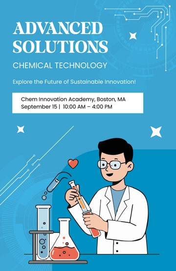 Free Chemical Technology Poster Template to Edit Online