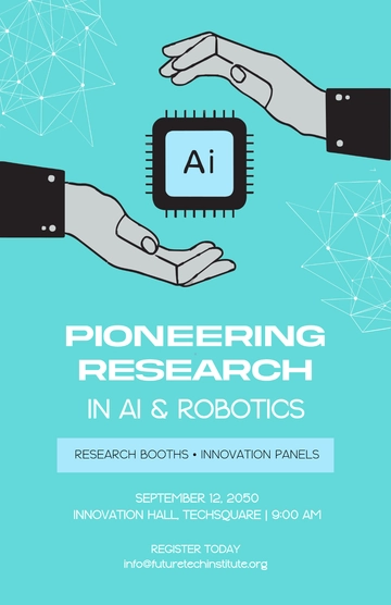 Free Research and Technology Poster Template to Edit Online