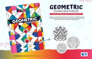 Geometric Coloring Book Template Geometric Coloring Book Template