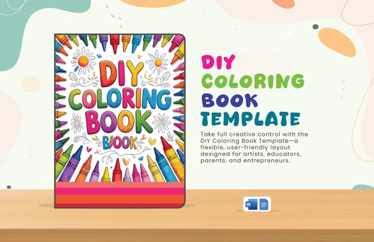 DIY Coloring Book Template DIY Coloring Book Template