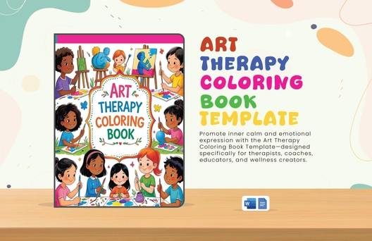 Art Therapy Coloring Book Template Art Therapy Coloring Book Template