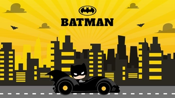 Free Batman Batmobile Template to Edit Online