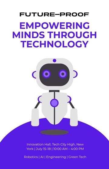 Free STEM Technology Poster Template to Edit Online