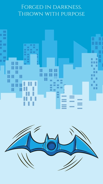 Free Batman Batarang Template to Edit Online