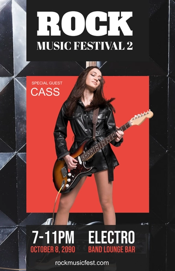 Free Unique Concert Poster Design Template to Edit Online