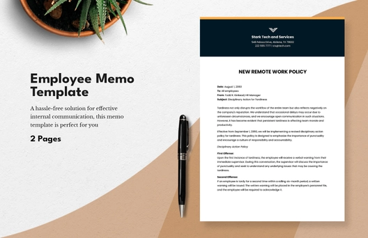 Employee Memo Template
