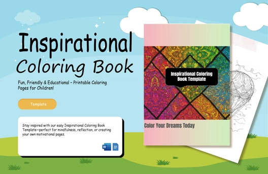 Inspirational Coloring Book Template Inspirational Coloring Book Template