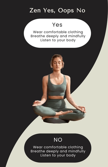 Free Yoga Do’s and Don'ts Poster Template to Edit Online