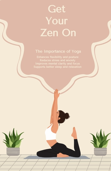 Free Importance of Yoga Poster Template to Edit Online