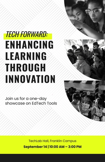 Free Academic Technology Poster Template to Edit Online