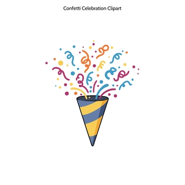 Free Confetti Celebration Clipart to Edit Online