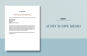 Audit Scope Memo Template