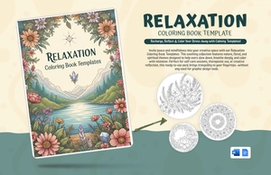 Relaxation Coloring Book Template Relaxation Coloring Book Template