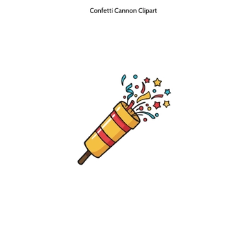 Free Confetti Cannon Clipart to Edit Online