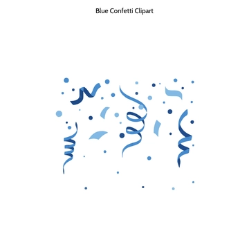 Free Blue Confetti Clipart to Edit Online