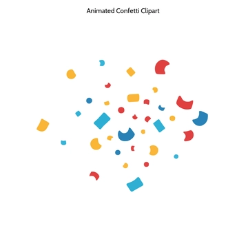 Free Animated Confetti Clipart  to Edit Online