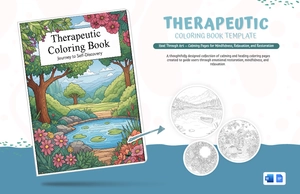 Therapeutic Coloring Book Template Therapeutic Coloring Book Template