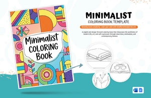 Minimalist Coloring Book Template Minimalist Coloring Book Template