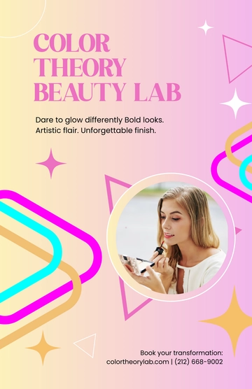 Free Creative Beauty Ad Poster Template to Edit Online