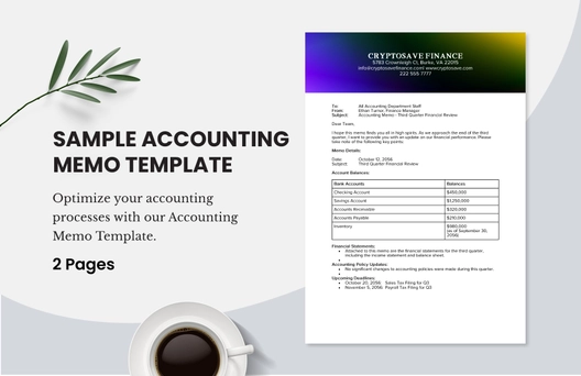 Sample Accounting Memo Template