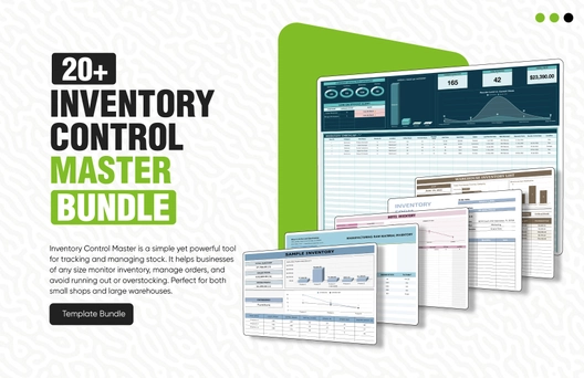 20+ Inventory Control Master Template Bundle