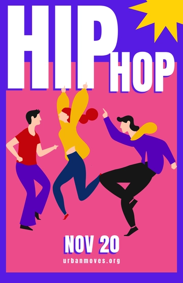 Free Dance Typography Poster Design to Edit Online