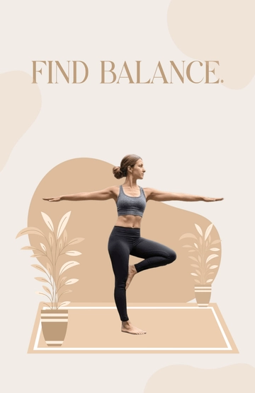 Free Elegant Yoga Poster Template to Edit Online
