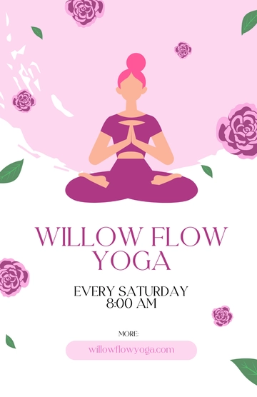 Free Handmade Yoga Poster Template to Edit Online
