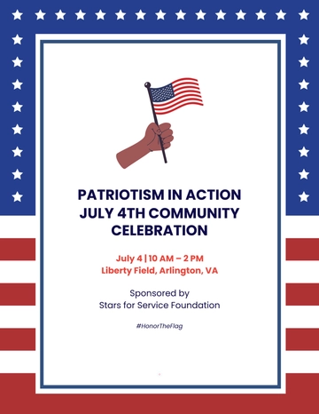 Free Patriotic 4th of July Flyer Template to Edit Online