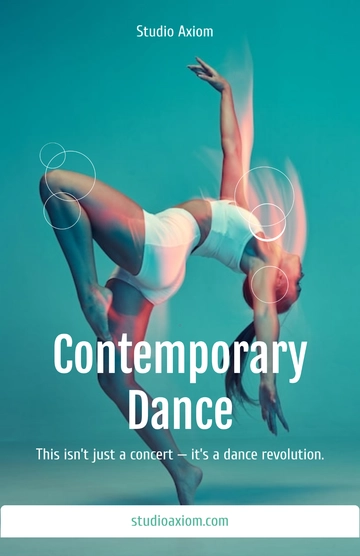 Free Contemporary Dance Poster Template to Edit Online