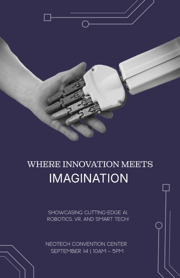 Free Technology Poster Template to Edit Online
