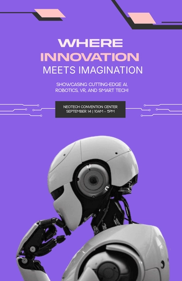 Free Colorful Technology Innovation Poster Template to Edit Online