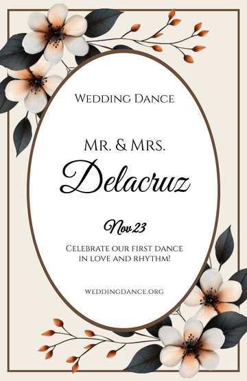 Free Wedding Dance Poster to Edit Online