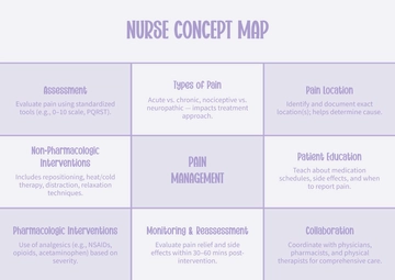 Free Modern Nurse Concept Map Template to Edit Online